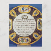 Fayeme Passover Dish, door Isaac Cohen van Pesaro Briefkaart (Voorkant)