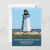Fayerweather Island Lighthouse, Connecticut Briefkaart (Voorkant / Achterkant)