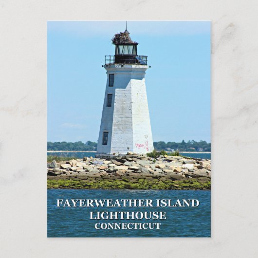 Fayerweather Island Lighthouse, Connecticut Briefkaart (Voorkant)