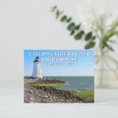 Fayerweather Island Lighthouse, Connecticut Briefkaart (Staand voorkant)
