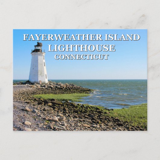 Fayerweather Island Lighthouse, Connecticut Briefkaart (Voorkant)