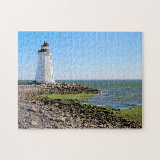 Fayerweather Island Lighthouse, Connecticut Legpuzzel (Horizontaal)