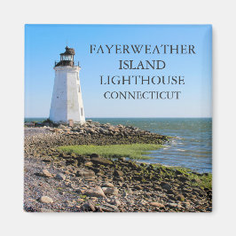 Fayerweather Island Lighthouse, Connecticut Magneet