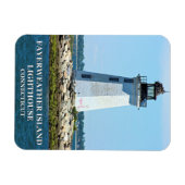 Fayerweather Island Lighthouse, Connecticut Magneet (Horizontaal)