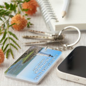 Fayerweather Island Lighthouse, Connecticut Sleutelhanger (Voorkant Rechts)