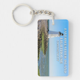 Fayerweather Island Lighthouse, Connecticut Sleutelhanger