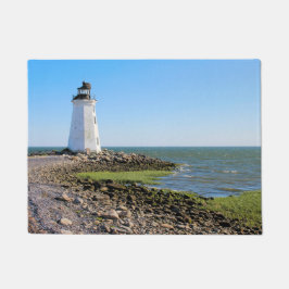 Fayerweather Island Lighthouse CT Door Mat