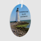Fayerweather Island Lighthouse CT Ornament (voorkant)