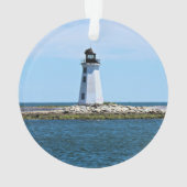 Fayerweather Island Lighthouse CT Ornament (achterkant)
