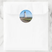 Fayerweather Island Lighthouse CT Round Sticker (Tas)