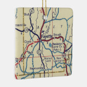 Fayette AL  Map Keramisch Ornament (Rechts)