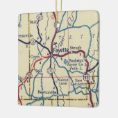 Fayette AL  Map Keramisch Ornament (Links)