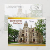Fayette County Courthouse, La Grange, Texas Briefkaart (Voorkant / Achterkant)