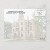Fayette County Courthouse, La Grange, Texas Briefkaart (Achterkant)