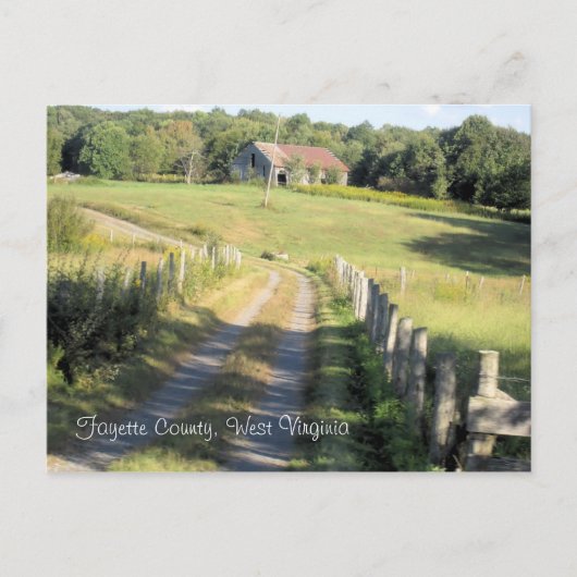 Fayette County, West Virginia Briefkaart (Voorkant)