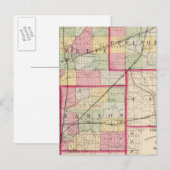Fayette, Effingham, Marion, graafschappen Briefkaart (Voorkant / Achterkant)