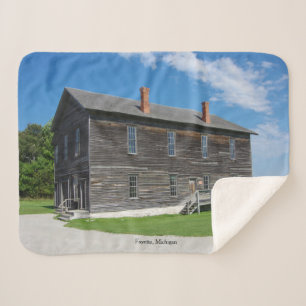 Fayette Opera House sherpa blanket Deken