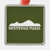 Fayetteville Arkansas Alstublieft Metalen Ornament (Voorkant)