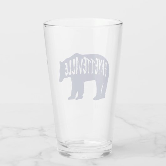 Fayetteville Arkansas Beer Glas (Achterkant)