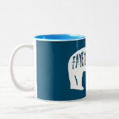 Fayetteville Arkansas Beer Tweekleurige Koffiemok (Links)