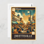 Fayetteville, Arkansas |  Briefkaart (Voorkant / Achterkant)