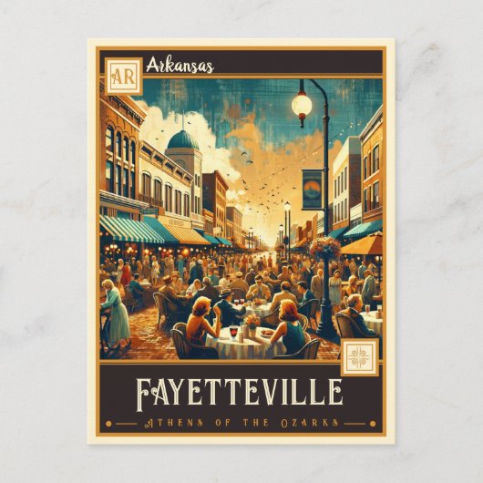 Fayetteville, Arkansas |  Briefkaart (Voorkant)