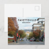 Fayetteville, Arkansas Dickson Street foto Briefkaart (Voorkant / Achterkant)