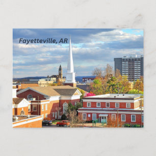 Fayetteville, Arkansas Downtown Uitzicht Briefkaart