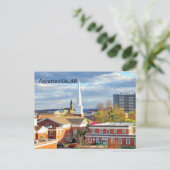 Fayetteville, Arkansas Downtown Uitzicht Briefkaart (Staand voorkant)