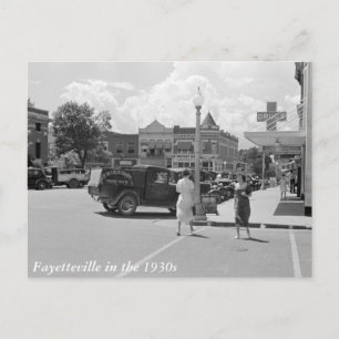 Fayetteville, Arkansas, jaren '30 Briefkaart
