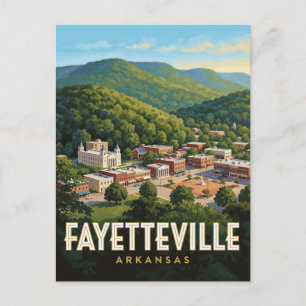 Fayetteville Arkansas Ozark Mountain Reizen Briefkaart