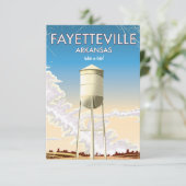 Fayetteville Arkansas Reisposter (Staand voorkant)