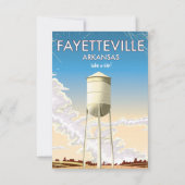 Fayetteville Arkansas Reisposter (Achterkant)