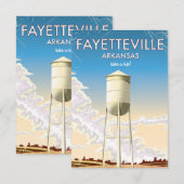 Fayetteville Arkansas Reisposter (Voorkant / Achterkant)