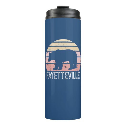 Fayetteville Arkansas Retro Beer Thermosbeker (Voorkant)