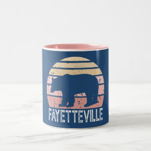 Fayetteville Arkansas Retro Beer Tweekleurige Koffiemok