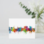 Fayetteville Arkansas Skyline Briefkaart (Staand voorkant)