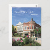 Fayetteville, Arkansas vierkantsfoto Briefkaart (Voorkant / Achterkant)