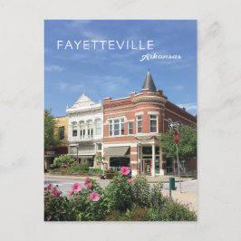 Fayetteville, Arkansas vierkantsfoto Briefkaart