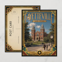 Fayetteville Arkansas Vintage Art Deco Gouden Tijd