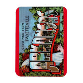 Fayetteville Arkansas Vintage Travel Magneet (Verticaal)