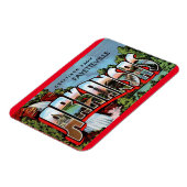 Fayetteville Arkansas Vintage Travel Magneet (Linkerzijde)