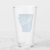 Fayetteville Arkansas Wood Grain Glas (Achterkant)