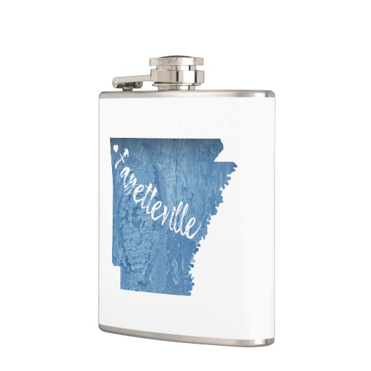 Fayetteville Arkansas Wood Grain Heupfles (Links)