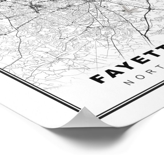 Fayetteville Map Poster (Hoek)