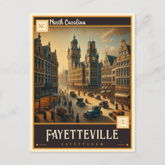Fayetteville, North Carolina |  Briefkaart (Voorkant)