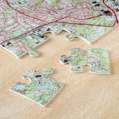 Fayetteville North Carolina Map (1997) Legpuzzel (Zijkant)