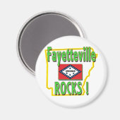 Fayetteville Rocks! (green) Magneet (Voorkant / Achterkant)