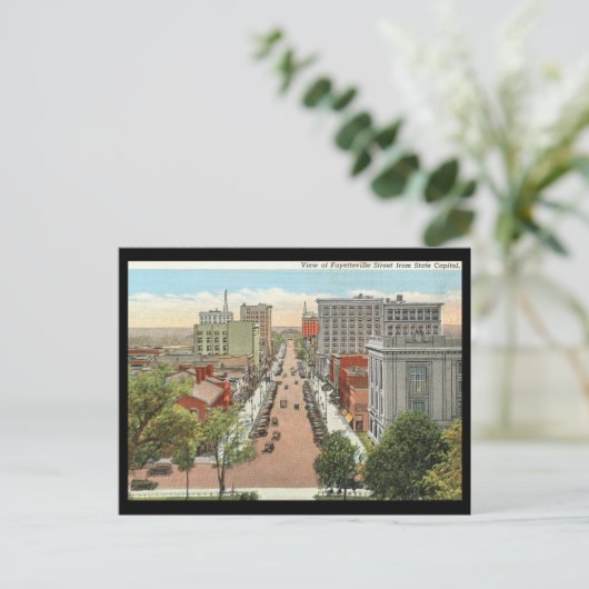 Fayetteville St., Raleigh, NC Briefkaart (Staand voorkant)