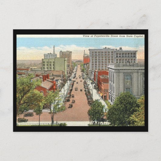 Fayetteville St., Raleigh, NC  Briefkaart (Voorkant)